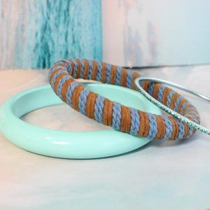 🏖️Beachy Bangle Mixed Media Mixed Generational Bracelet Set🏖️